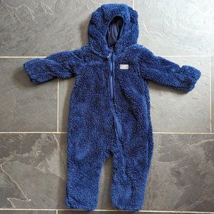 Eddie Bauer Blue Fleece 6-12M Baby Onesie